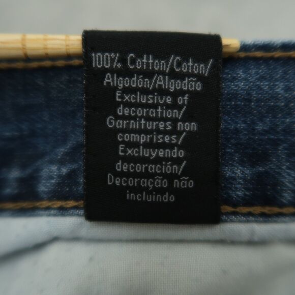 Calvin Klein Jeans Mens Size 36x35 Blue Relaxed Straight Rigid Denim Stone Wash - Picture 13 of 16
